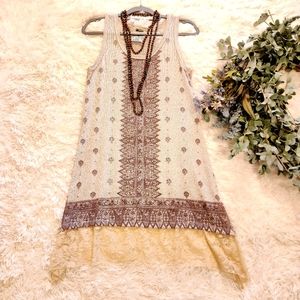 VOCAL Brand Women's Sleeveless Rhinestone Dress Small